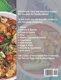 Instant Pot Cookbook for Two achterzijde