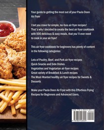 Paula Deen Air Fryer Cookbook achterzijde