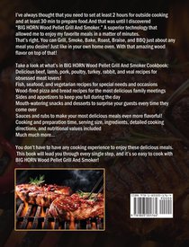 The Tasty BIG HORN Wood Pellet Grill And Smoker Cookbook achterzijde
