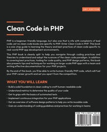 Clean Code in PHP achterzijde