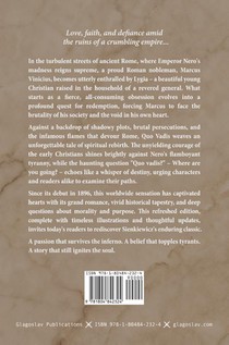 Quo Vadis: A Narrative of the Time of Nero achterzijde