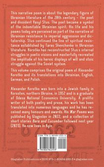 Stus: A Narrative Poem. Quadrilingual edition achterzijde