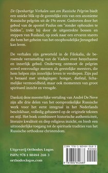 De Openhartige Verhalen van een Russische Pelgrim achterzijde