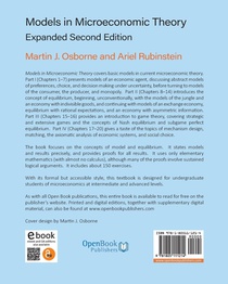 Models in Microeconomic Theory achterzijde