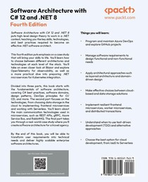 Software Architecture with C# 12 and .NET 8 - Fourth Edition achterzijde