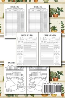 Reading Journal (Bookshelves with Greenery) achterzijde
