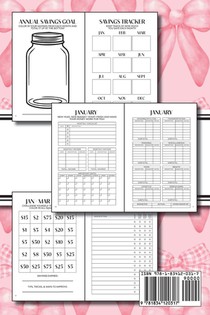 Budget Tracker (Pink Bows) achterzijde