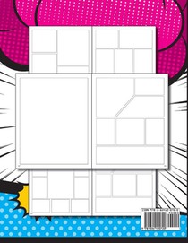 Blank Comic Book (Magenta & Blue) achterzijde