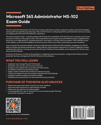 Microsoft 365 Administrator MS-102 Exam Guide achterzijde
