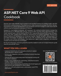 ASP.NET Core 9 Web API Cookbook achterzijde