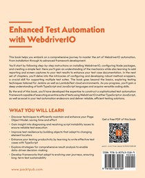 Enhanced Test Automation with WebdriverIO achterzijde