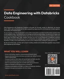 Data Engineering with Databricks Cookbook achterzijde