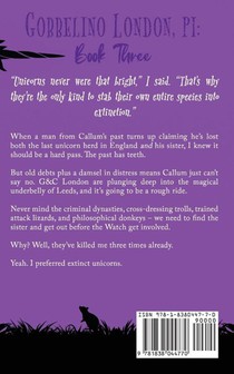 Gobbelino London & a Complication of Unicorns achterzijde