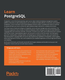 Learn PostgreSQL achterzijde