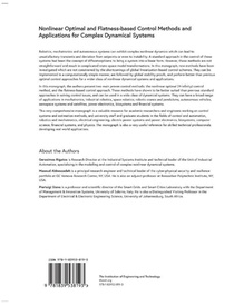 Rigatos, G: Nonlinear Optimal and Flatness-Based Control Met achterzijde