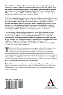 African Memoirs and Cultural Representations achterzijde