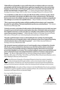 Cultural Processes of Inequality achterzijde
