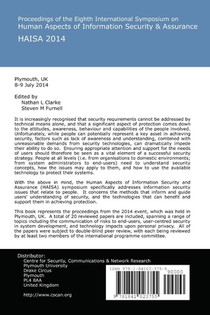 Proceedings of the Eighth International Symposium on Human Aspects of Information Security & Assurance (HAISA) achterzijde