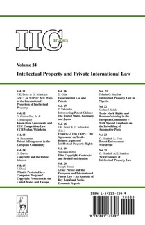 Intellectual Property and Private International Law achterzijde