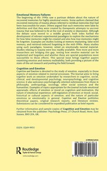 Emotional Memory Failures achterzijde