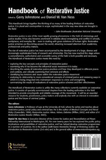 Handbook of Restorative Justice achterzijde