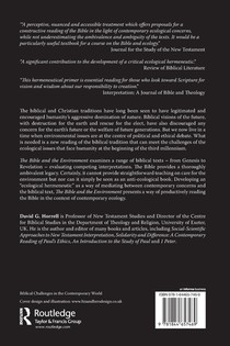 The Bible and the Environment achterzijde
