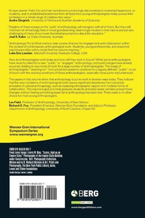 Anthropology Put to Work achterzijde