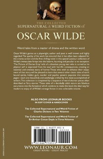 The Collected Supernatural & Weird Fiction of Oscar Wilde-Includes the Novel 'The Picture of Dorian Gray, ' 'Lord Arthur Savile's Crime, ' 'The Canterville Ghost' & More Tales of the Strange and Unusual achterzijde