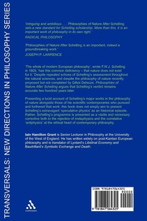 Philosophies of Nature after Schelling achterzijde