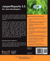 JasperReports 3.5 for Java Developers achterzijde