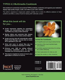 TYPO3 4.3 Multimedia Cookbook achterzijde