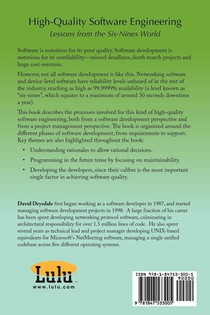High-Quality Software Engineering achterzijde