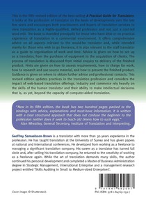 A Practical Guide for Translators achterzijde