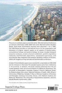 Genome Informatics 2008: Genome Informatics Series Vol. 21 - Proceedings Of The 19th International Conference achterzijde