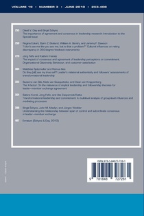 Do I See Us Like You See Us? Consensus, Agreement, and the Context of Leadership Relationships achterzijde