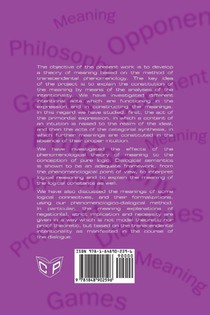 Meaning and Intentionality. A Dialogical Approach achterzijde