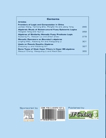 Journal of Applied Logics, Volume 11, number 3. Special issue achterzijde