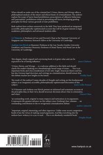 Crimes, Harms, and Wrongs achterzijde