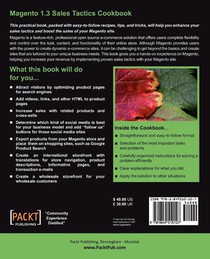 Magento 1.3 Sales Tactics Cookbook achterzijde
