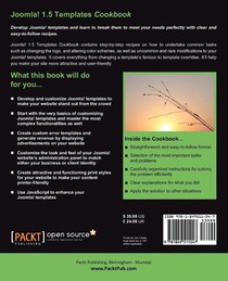 Joomla! 1.5 Templates Cookbook achterzijde