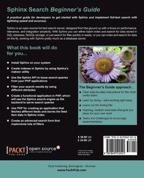 Sphinx Search Beginner's Guide achterzijde