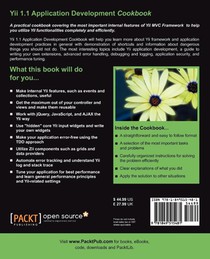 Yii 1.1 Application Development Cookbook achterzijde