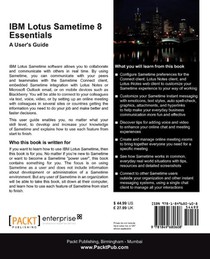 IBM Lotus Sametime 8 Essentials: A User's Guide achterzijde