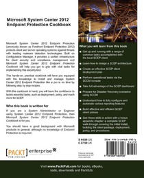 Microsoft System Center 2012 Endpoint Protection Cookbook achterzijde