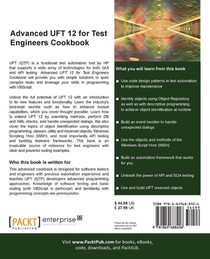 Advanced UFT 12 for Test Engineers Cookbook achterzijde