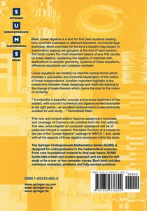 Basic Linear Algebra achterzijde