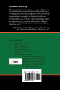 Mediation Advocacy achterzijde