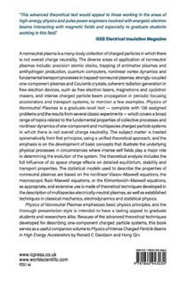 Physics Of Nonneutral Plasmas achterzijde