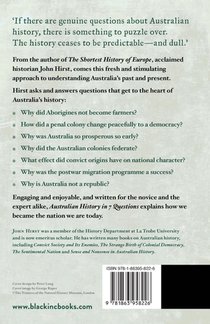 Australian History In 7 Questions achterzijde