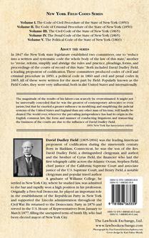 The Code of Criminal Procedure of the State of New York achterzijde
